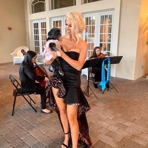 Black and leopard formal gown 🐯